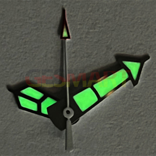 Silver Trim C3 Super Lume watch hands for SKX/SBBN diving watches with NH35 NH36 movement, Seiko brand.