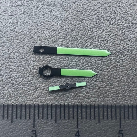 17x12x5mm Green+Black Watch Hands Set for ETA6497 6498 ST3600 ST3620 Movement