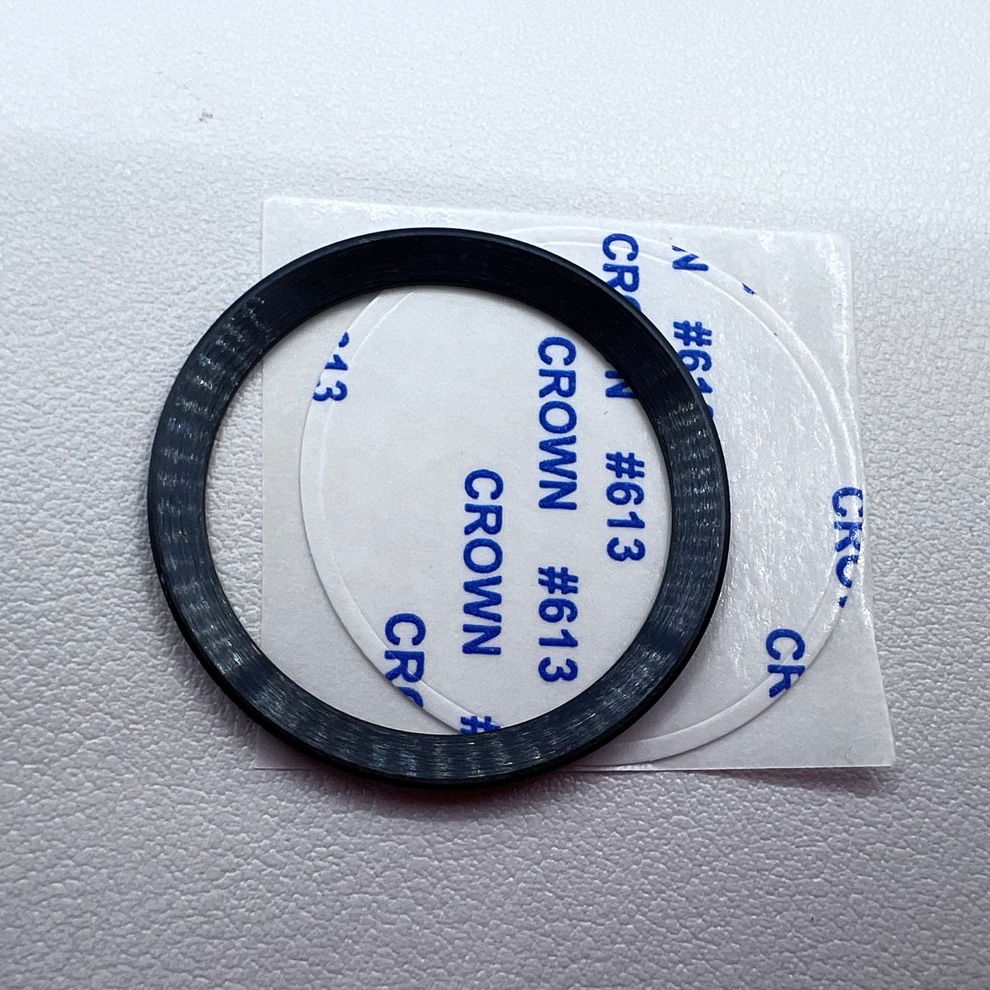 37.65*30.7mm Watch Bezel Ceramic Slope Black Background White Font for Daytona