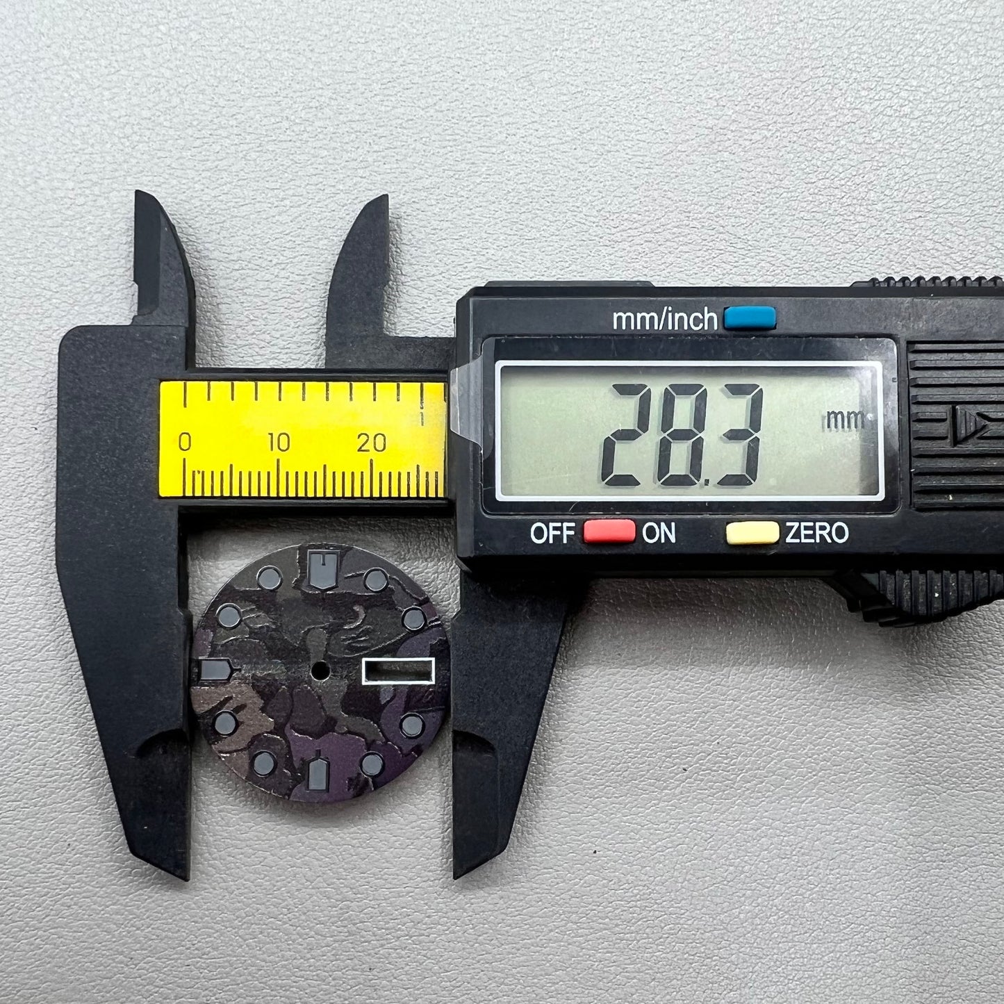 Cadran de montre noir vert lumineux pour mouvement NH36 4R36