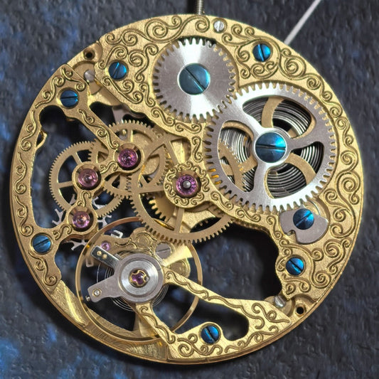 China Made 6498 Golden Manual Mechanical Movement 2 Hands With Small Second