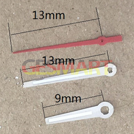 Silver Trim Lume watch hands designed for Miyota 2035 quartz movement, enhancing visibility and style.