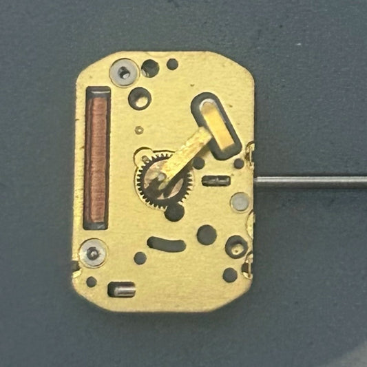 Miyota 5R21 quartz movement, gold-plated watch part for precise 2-hand timekeeping by Japan Made.