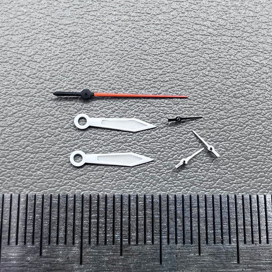 2 Sets White Trim Orange Second Hand Watch Hands for Miyota OS10 OS20 OS60 OS80