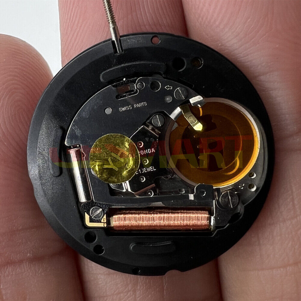 Mouvement de montre à quartz Ronda 714, date à 3/6, pièces suisses, 2 aiguilles de rechange