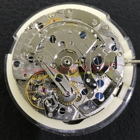 Shanghai 7750 7753 automatic mechanical movement with small second at 9 o'clock, precise watch accessory.