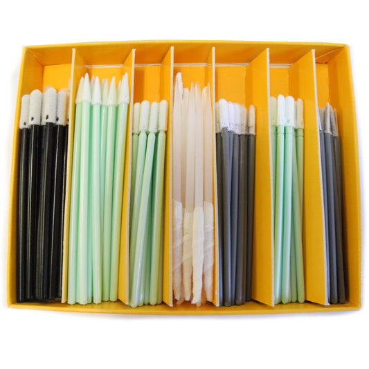 Bergeon 7007-S assorted cleaning swabs for precise watch maintenance, 140pcs pack