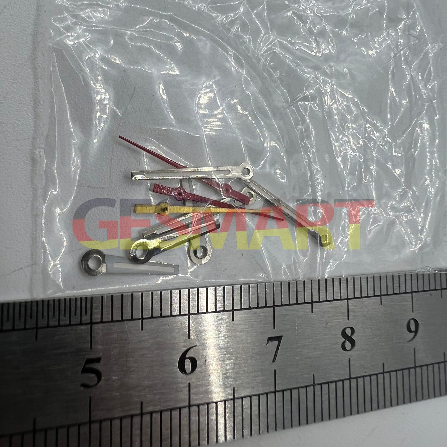 Aiguilles de montre luminescentes argentées pour mouvement à quartz Miyota 2035 P1-H4-C120