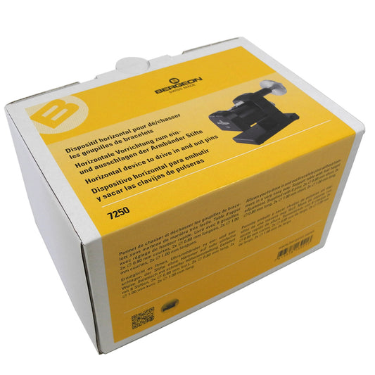 Bergeon 7250 tool for precise shortening of watch bracelets, ideal for watch accessory adjustments.