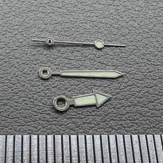 Luminous watch hands set for Miyota 2035 movement, 2 sets per pack, ideal for watch repairs - NO.3230