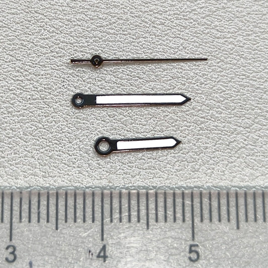 2 Sets Luminous Black Trim Watch Hands Set for Miyota 2035 Quartz Movement