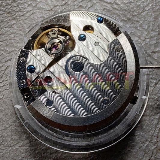Seagull ST16 automatic watch movement showcasing small seconds at 3, 6, and 9 o'clock positions, precision-engineered.