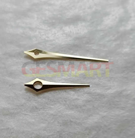 Silver and gold arrow watch hands set for Epson TMI VJ34 movement, precise accessory.
