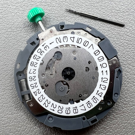 Miyota OS62 quartz watch movement with small second hand at 6, 9, and 12 o?clock positions by Miyota