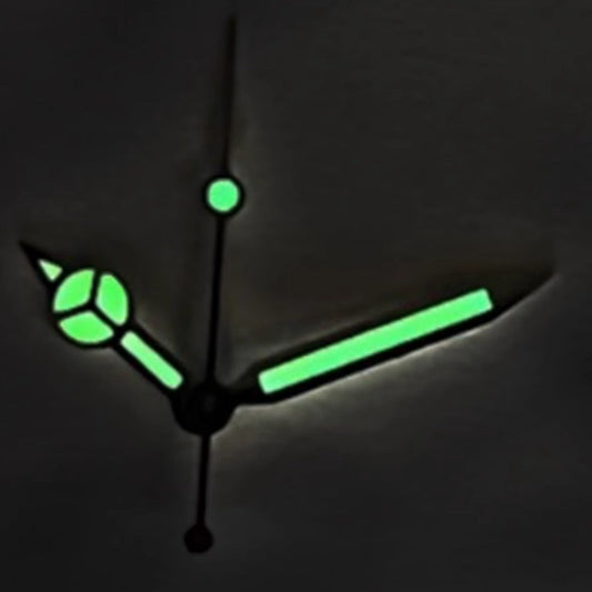 Matte 17mm C3 green lume watch hands for NH34 NH35 NH36 movements, auto parts