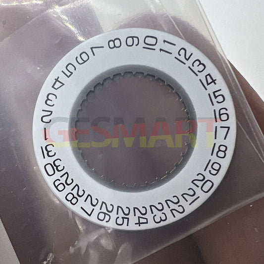 White date disk wheel showing date at 3 o'clock for ETA F05.111 watch movement, precision fit.