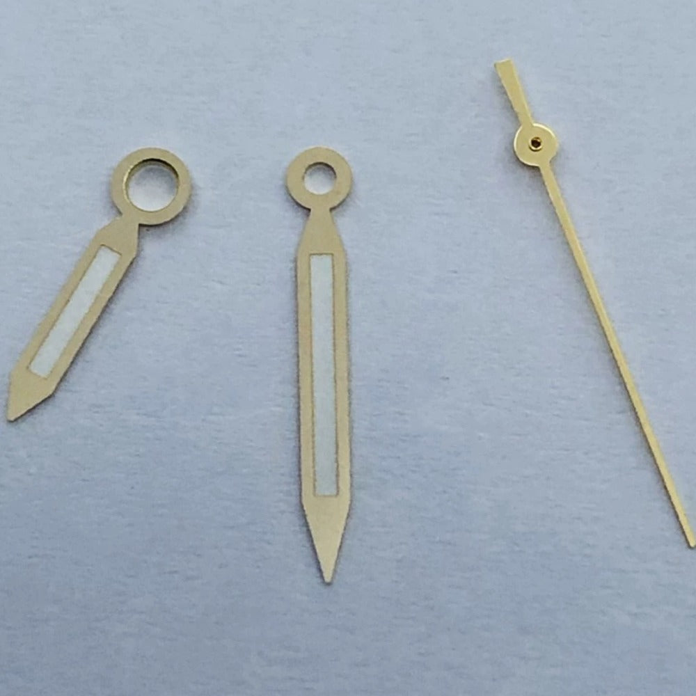 Green Lume Golden Trim 12.5mm Hands Set for Miyota 8215 8205 821A Mingzhu2813