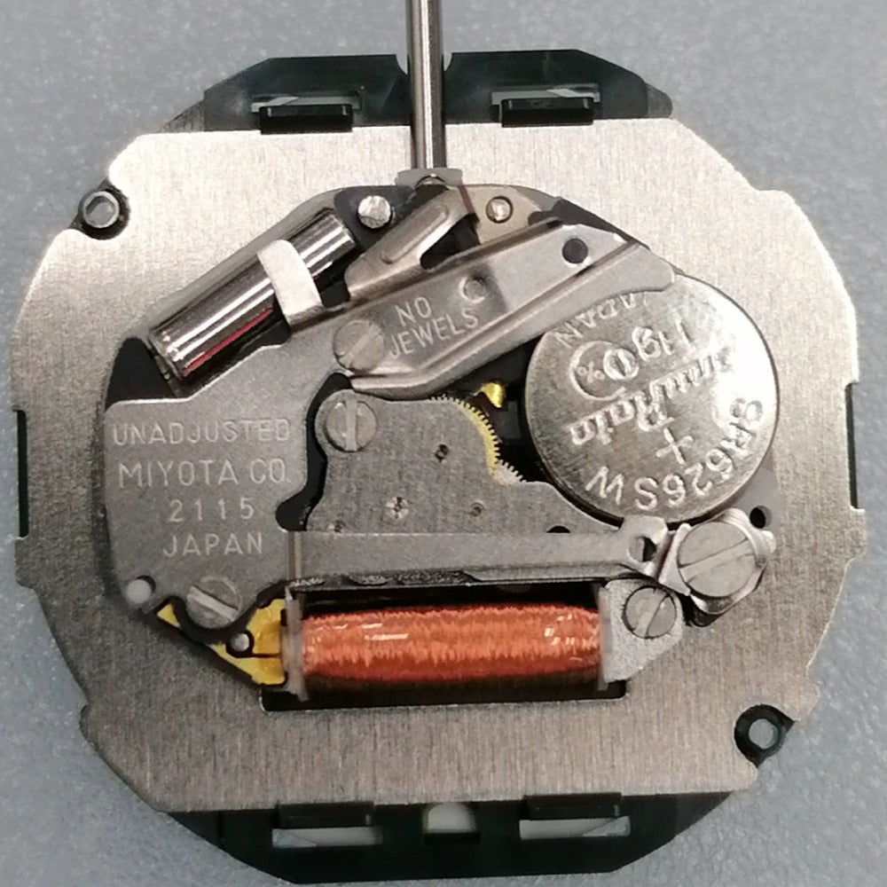 Original Modified Miyota 2115 Quartz Movement Men Single Calendar Watch Part
