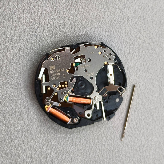 Japan Hattori Epson TMI VD53 VD53C Watch Quartz Movement Date@4:30