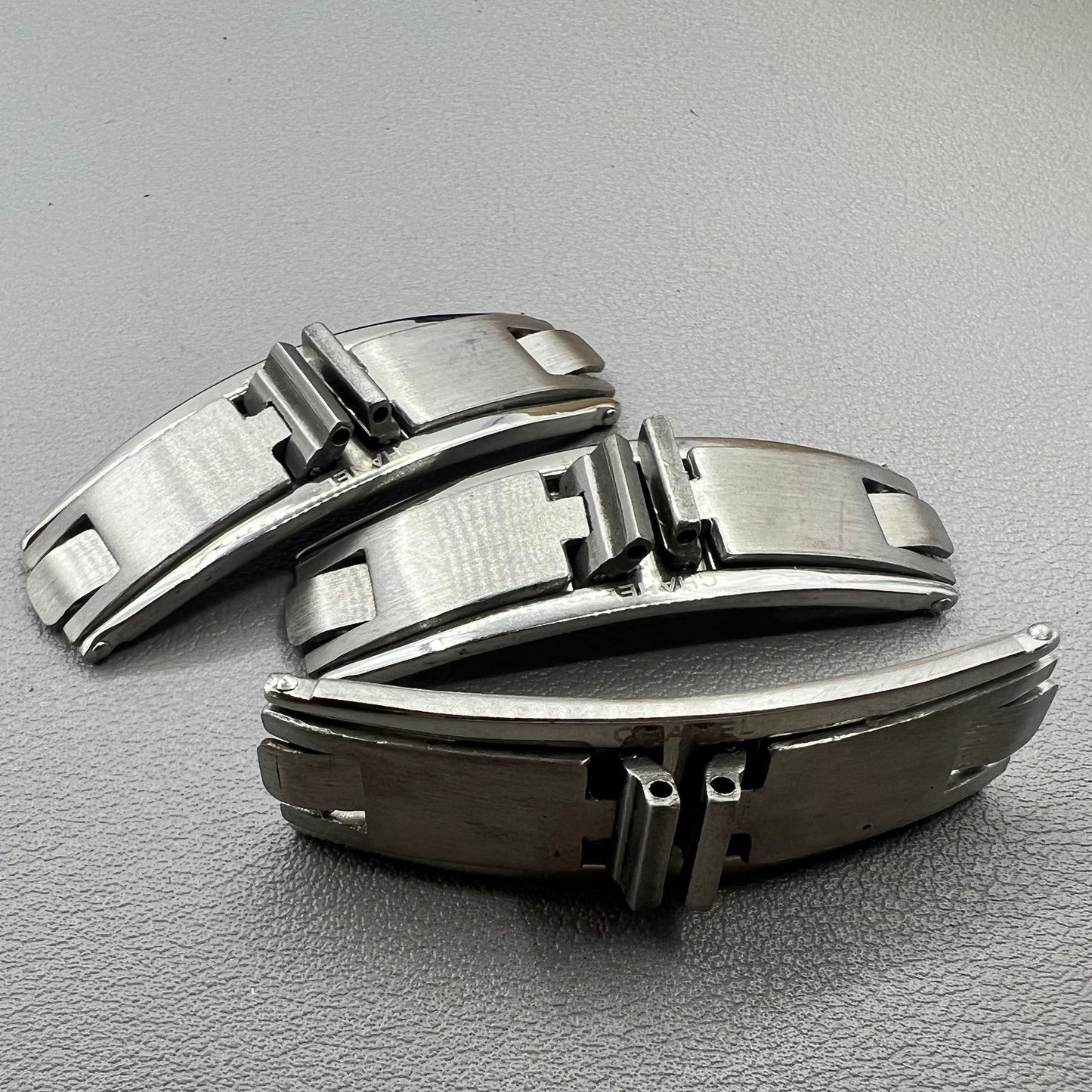 3 PIECES 9.0mm Width Stainless Steel Clasps Ceramic Butterfly Buckle J12 Elastic Buckle
