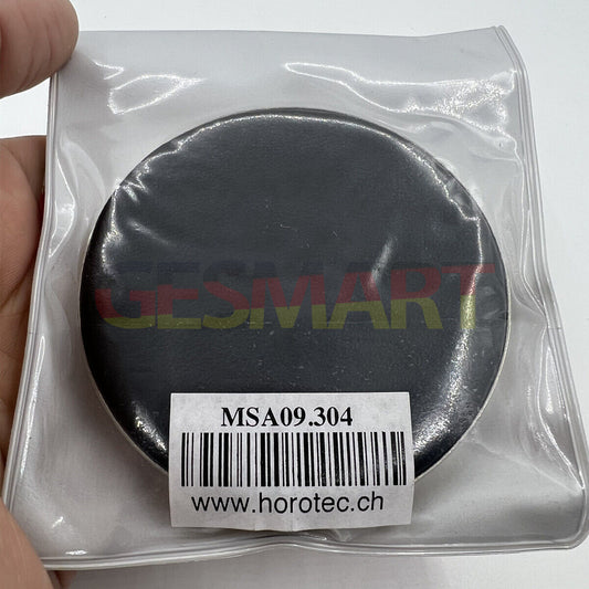 Horotec MSA09.304 watch case cushion with chromed metallic ring, 75mm diameter, 13mm height for secure watch handling