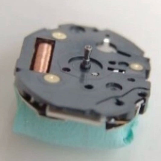 Japan Made Epson VS17 quartz watch movement with Eco-Drive solar technology and 3-hand display for precision timekeeping.