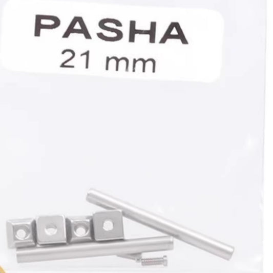 16-22mm PASHA watch band spring bars with steel screws, durable replacement for secure watch repair.