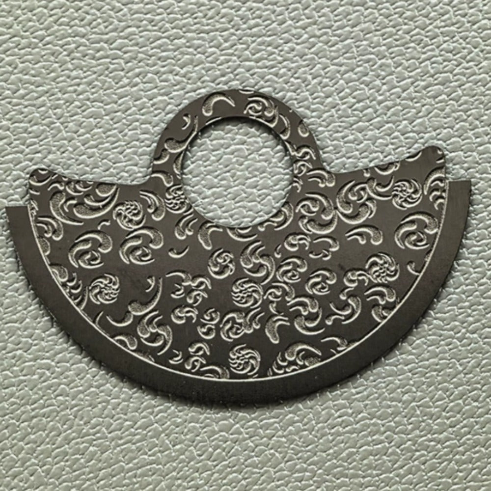 Black Chinese Vintage Auspicious Pattern Rotor Oscillating Weight for NH35