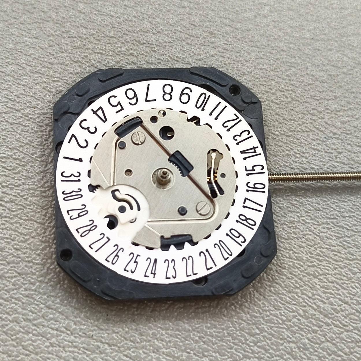 Japan VX22 White Disk Quartz Watch Movement Date@6
