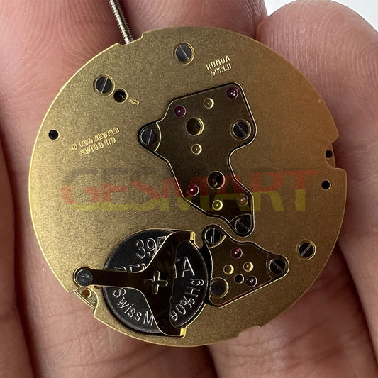 Ronda 5021D Swiss quartz watch movement with date display at 6 o?clock, precise timekeeping accessory.