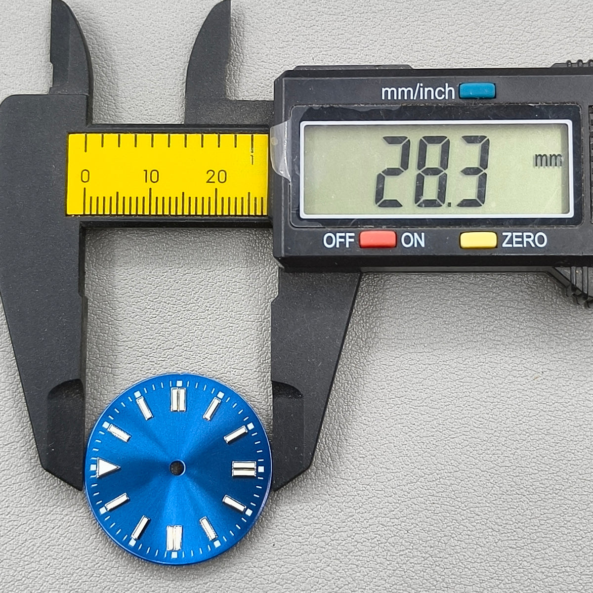 Blue Lume Sea Blue Metal Watch Dial For ETA2836 2824 Miyota 8205 8215