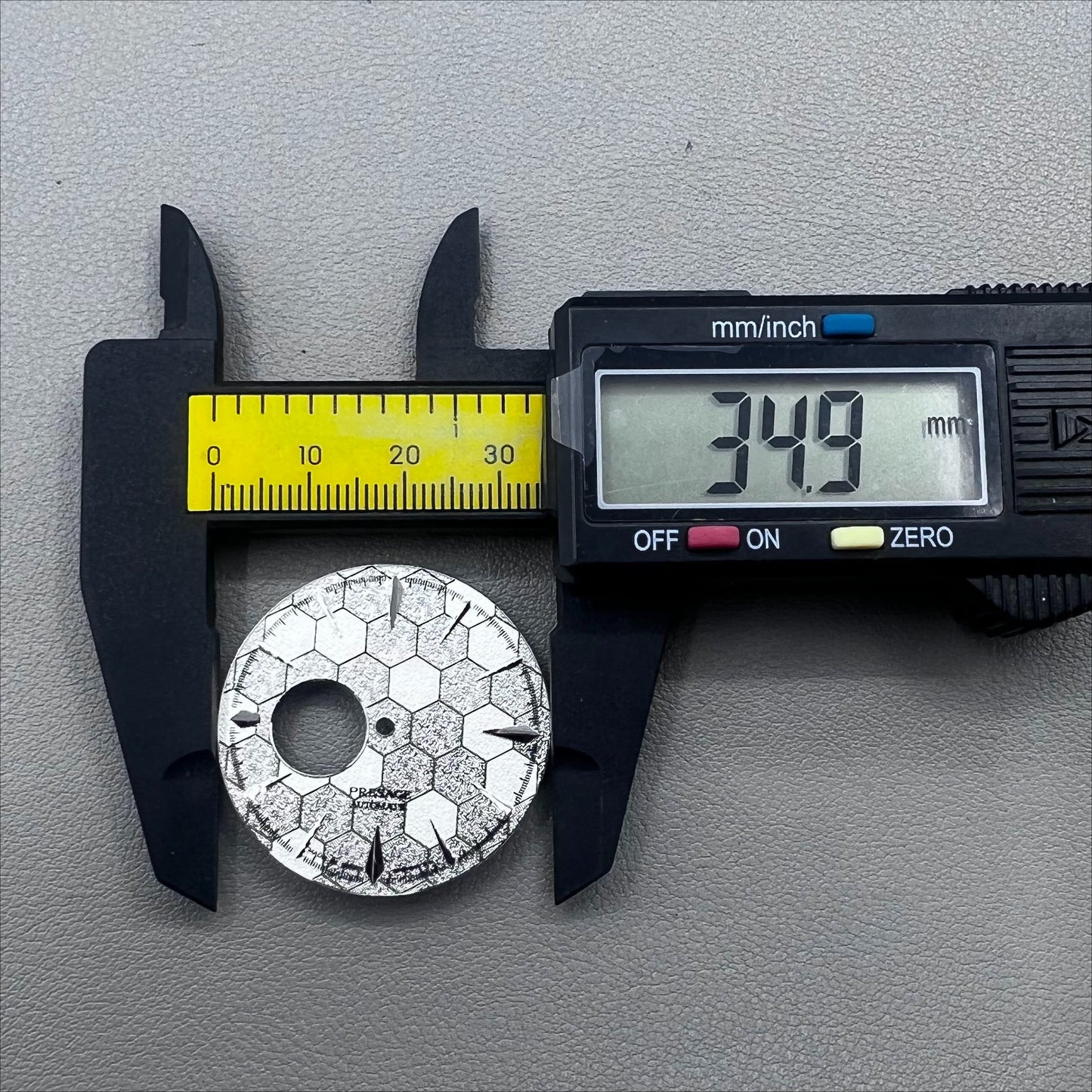 35mm Silver Modified Cocktail No Lume Watch Dial for NH38 Movement