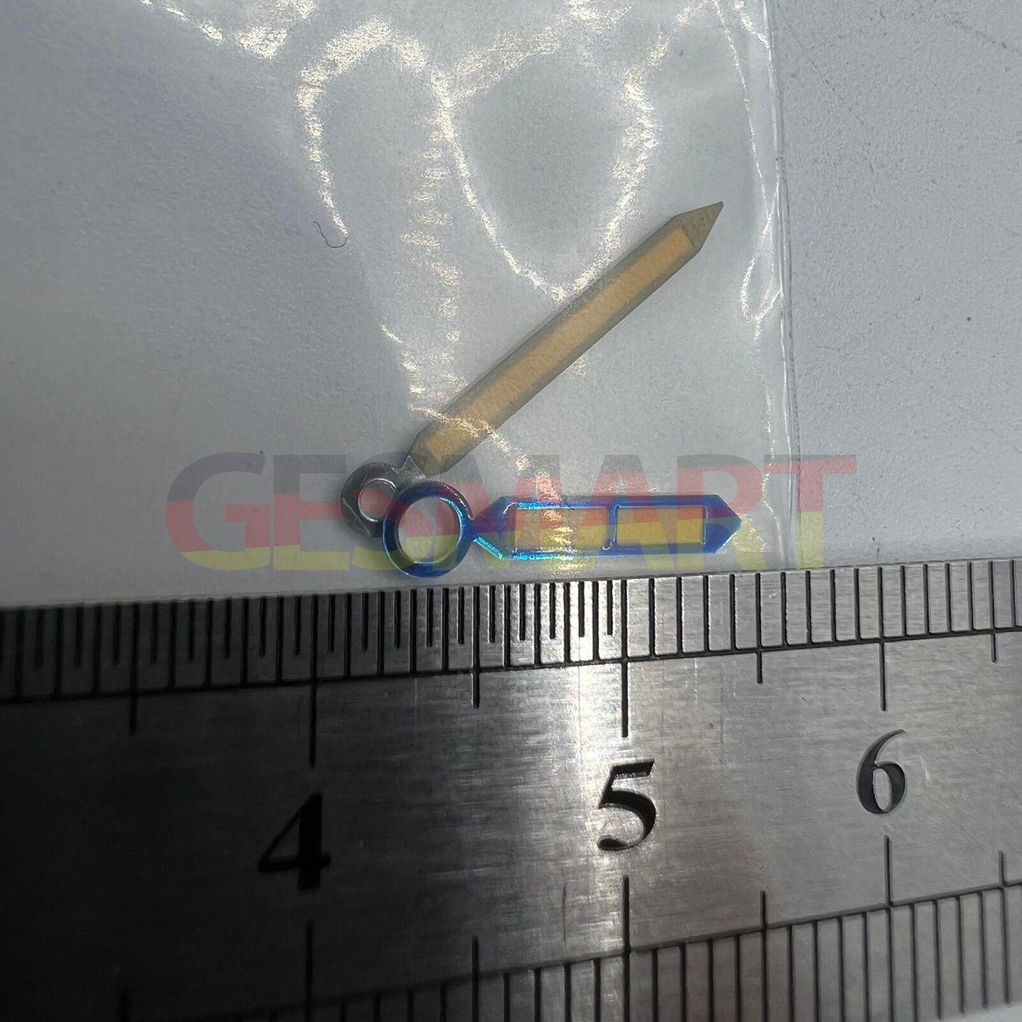 Green luminous watch hands with blue trim for ST3600/ST3620 ETA6497/6498 movement, stylish and precise.