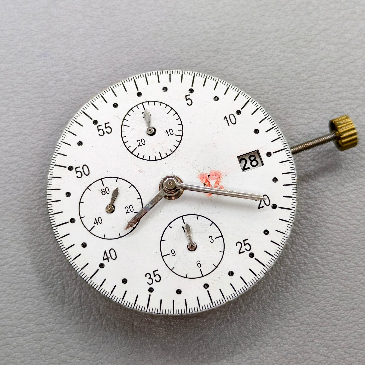 Replacement 7750 Chronograph Movement Small Second@3/6/9 Single Date