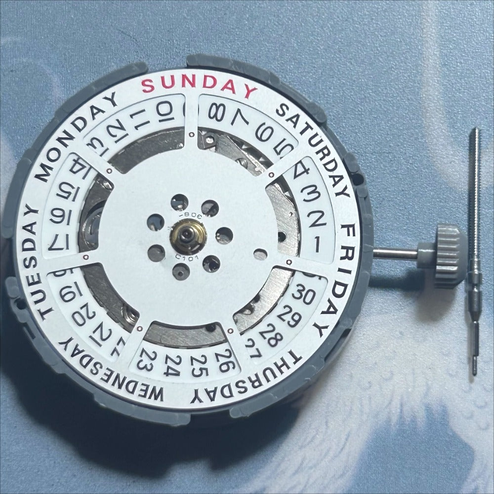 Japan Made Miyota 8285 Mechanical Movement Double Calendar Watch Repair Part