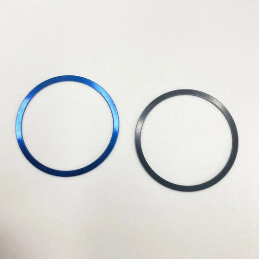 38.5mm flat aluminum bezel for men's diving watch, durable replacement accessory without luminous features.