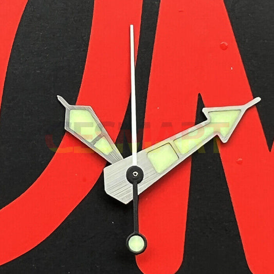 Silver Trim C3 Super Lume watch hands for SKX/SBBN diving models with NH35/NH36 movement