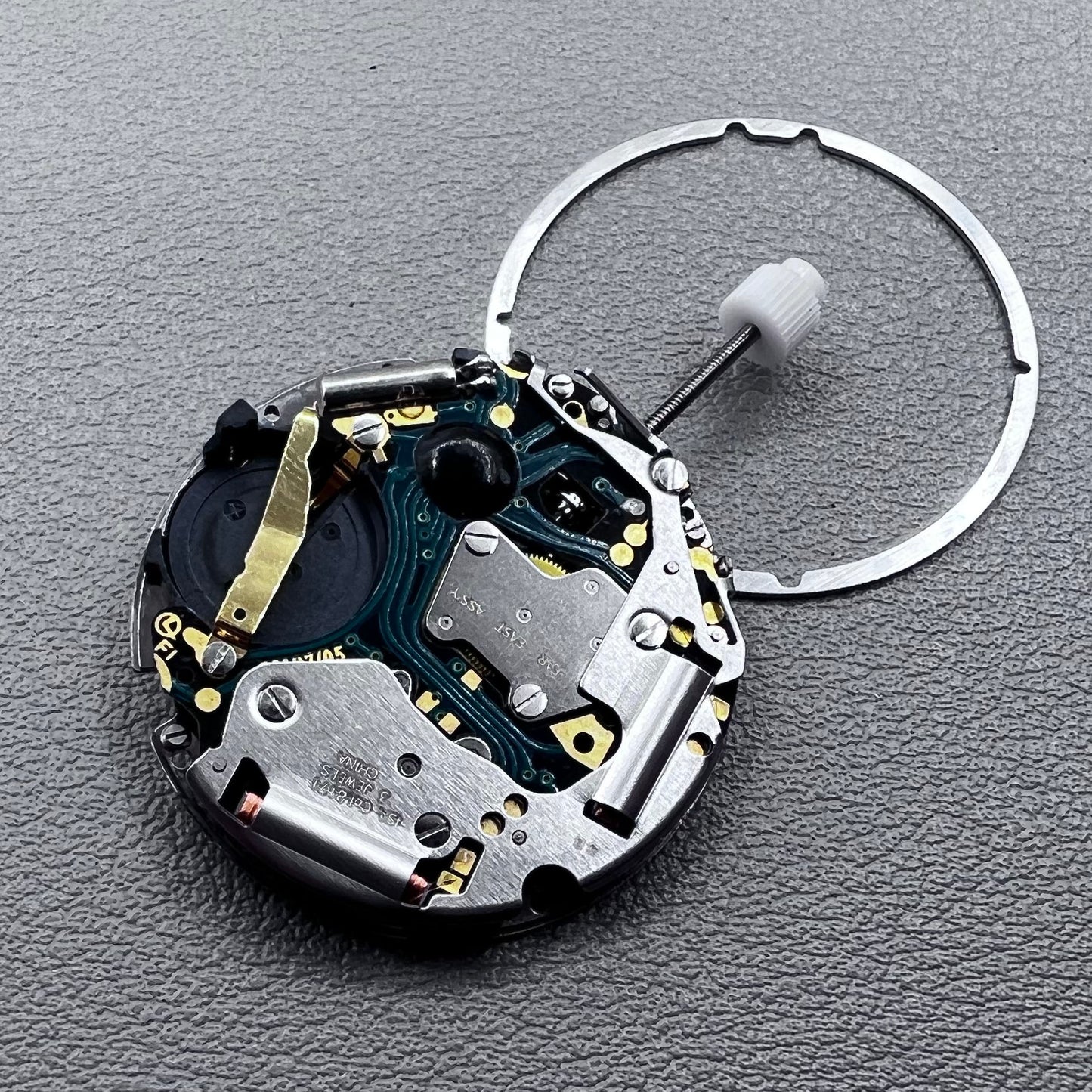 ISA 8171A Quartz Movement 4 Hands Date@6 Silver Plated