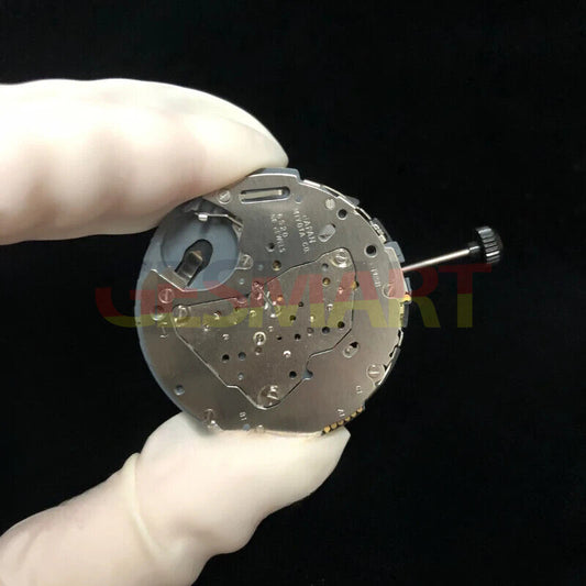 Miyota 6S20 quartz movement with date at 3, original Japan made by Miyota brand.