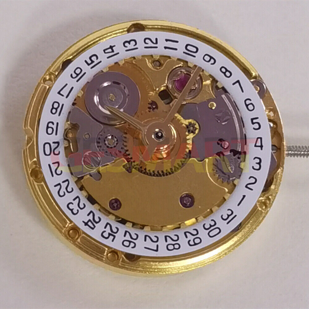 China Made Golden Watch Mechanical Movement Date At 3 Replacement of ETA2671