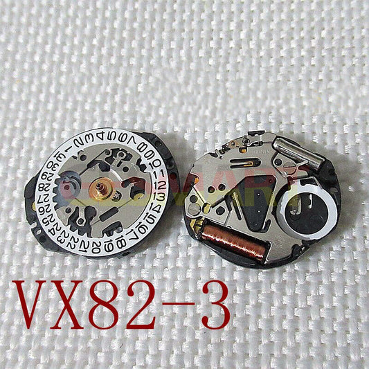 Japan Made Hattori Epson VX82 quartz watch movement with stem, precise timekeeping for watch accessories