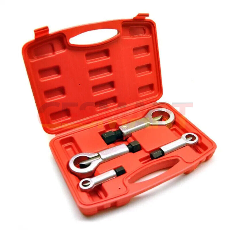 4pc Damaged Nut Splitter Set for Seized Nuts 9-27mm, Heavy-Duty Cutter