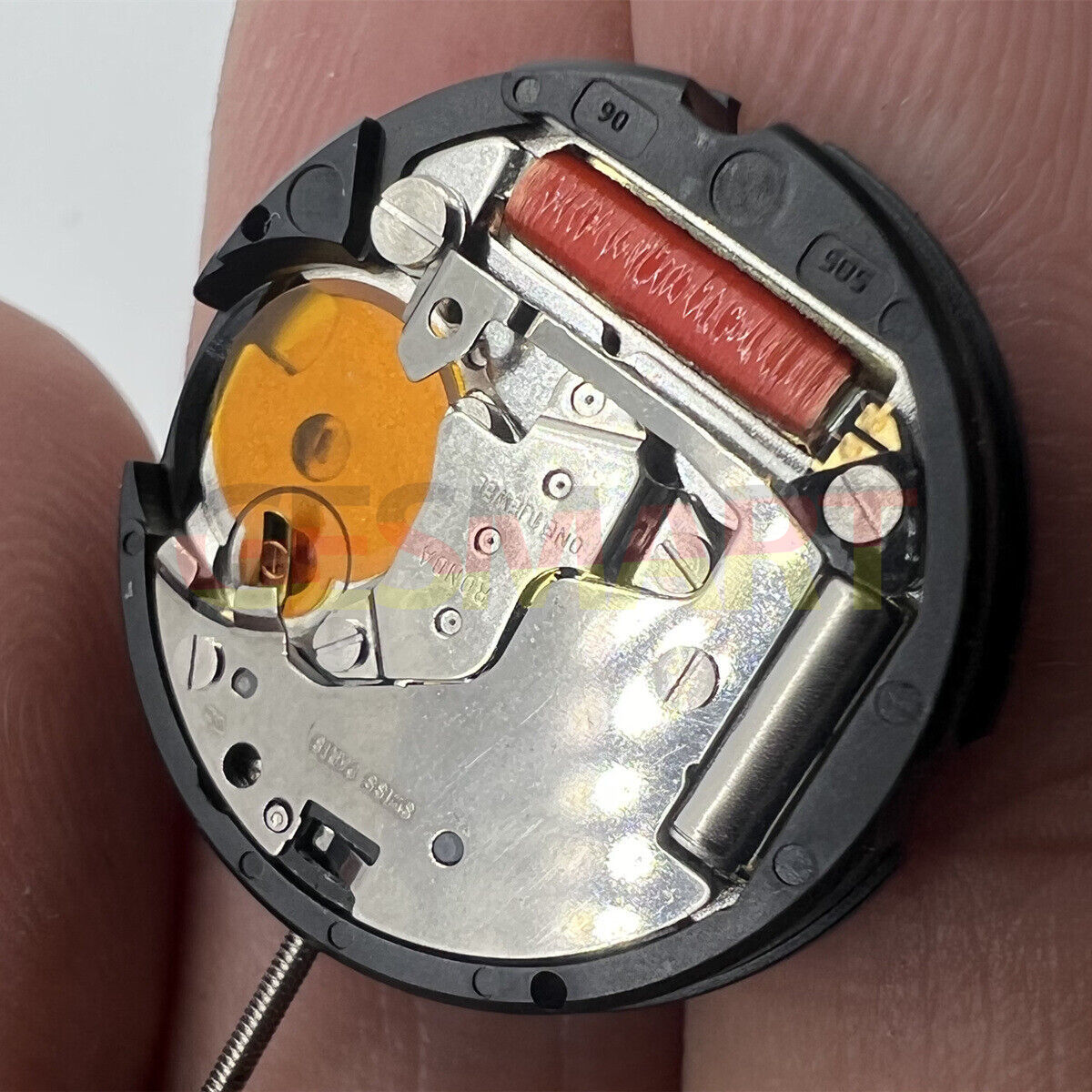 Ronda 585 Quarzuhrwerk Schweizer Teil Normale Höhe Datum bei 6
