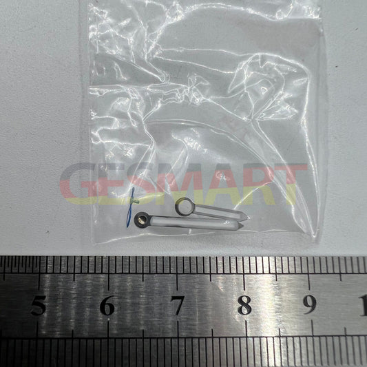 Silver trim arrow-shaped green lume watch hands compatible with ST3600/ST3620/ETA6497/6498 movements