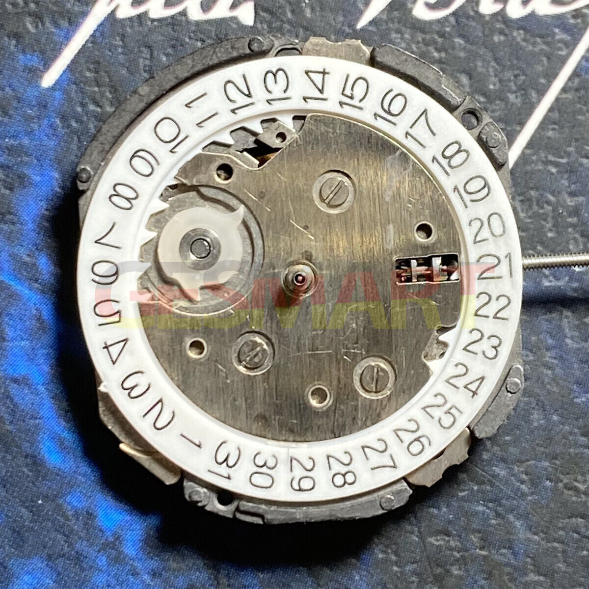 Japan Made 6EC1 quartz watch movement with date at 3 o'clock, ideal for precise watch repairs.
