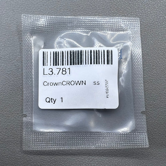 Replacement Silver Watch Crown Generic for Conquest L3.781 Watch Part