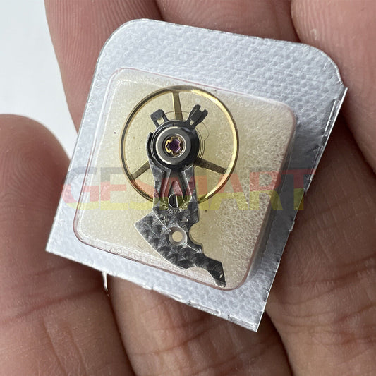 Silver balance wheel splint with veins for ETA 2824 2836 movement, precision watch accessory.