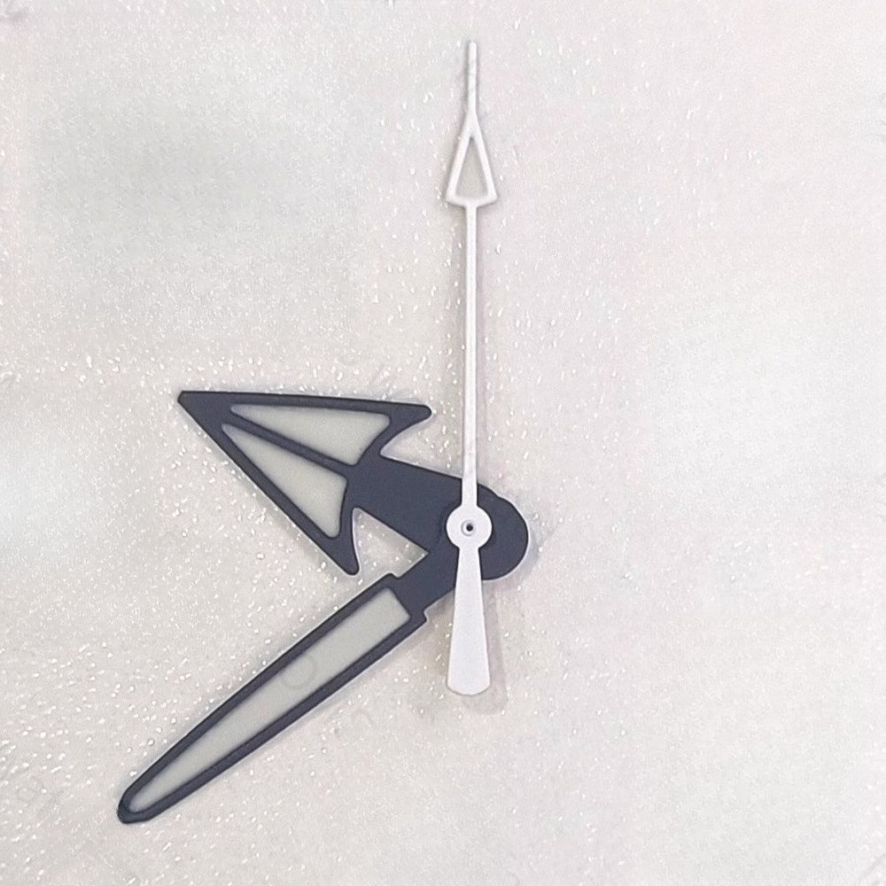 8X13X14mm Big Arrow Black Trime Watch Hands For NH35 NH36