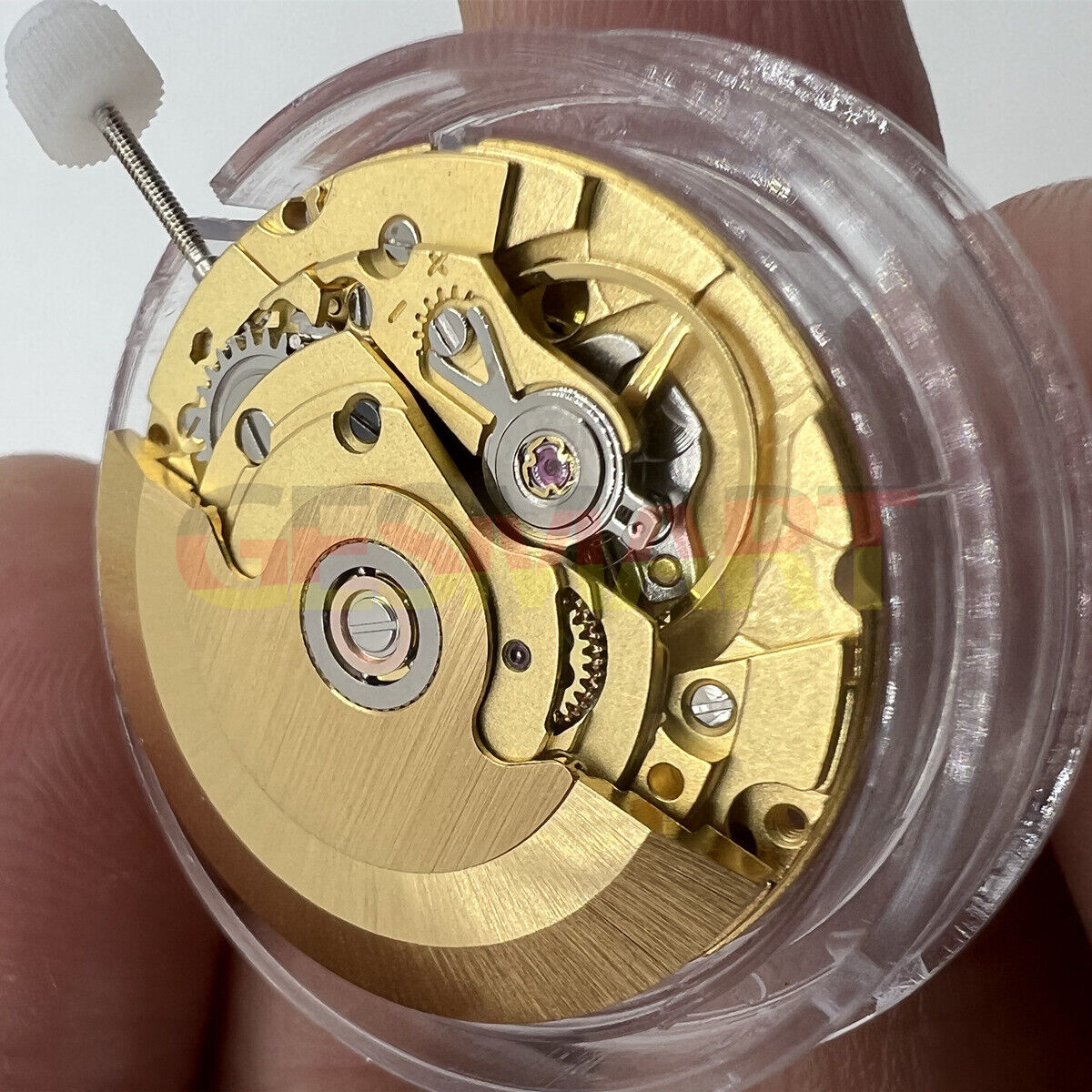 Hangzhou HZ6460 mechanical watch movement with date at 3, precise ETA2836 replacement.