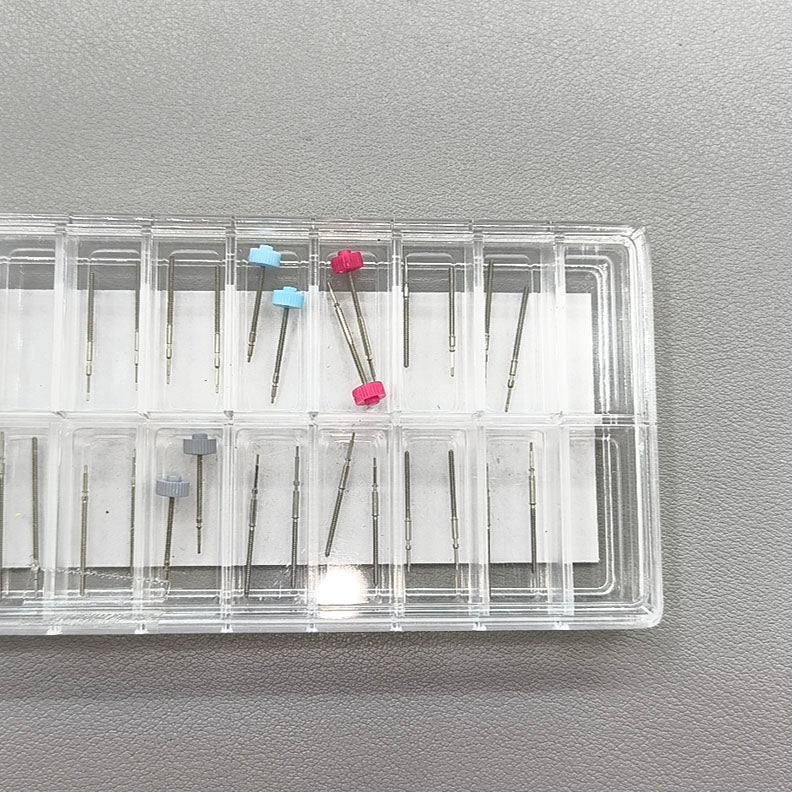 Assortment of 38 PIECES 19 Sizes Swiss Original Ronda Watch Stems